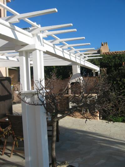 Holidays Home cottage waterfront Antheor saint Raphael cote d'azur,the pergola of villa Lou Crmadou